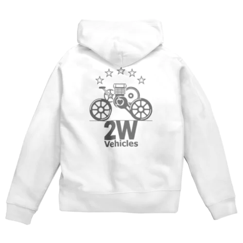 2WHEEL VEHICLES Zip Hoodie