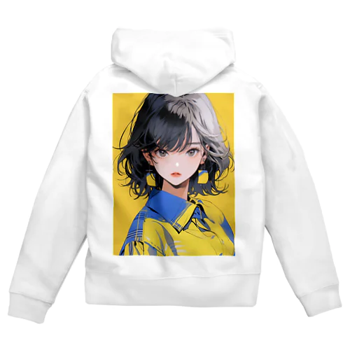 ワイシャツ女子 Zip Hoodie