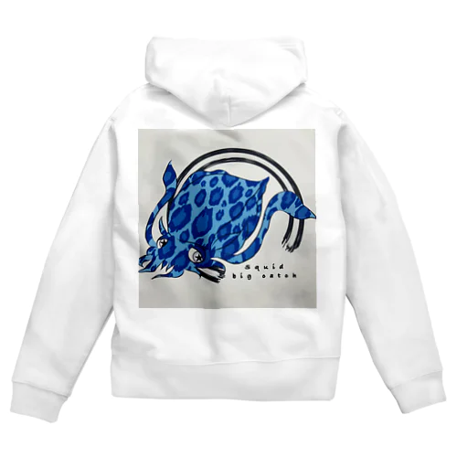 BIG catch アオリイカ　ヒョウ柄 Zip Hoodie