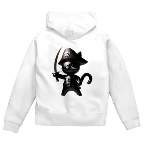 猫×海賊×フィギュア風 Zip Hoodie