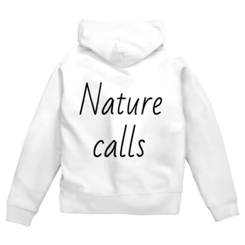 Natur calls ジップパーカー