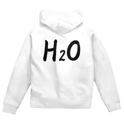  水 Zip Hoodie