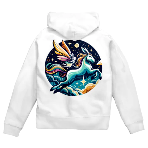 ウサギの妖精 Zip Hoodie