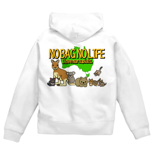 NO BAG NO LIFE Zip Hoodie