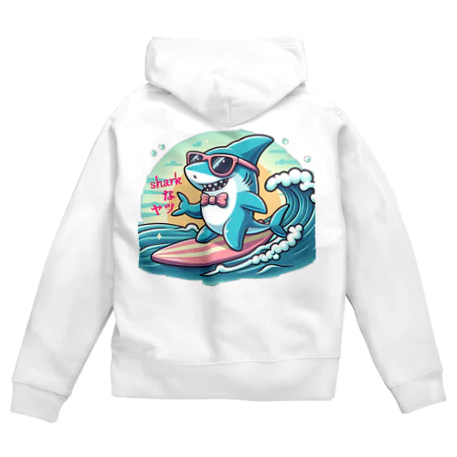 Sharkなヤツ Zip Hoodie