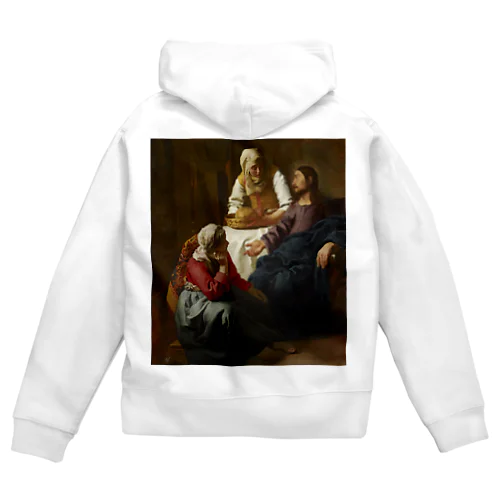 マルタとマリアの家のキリスト / Christ in the House of Martha and Mary Zip Hoodie