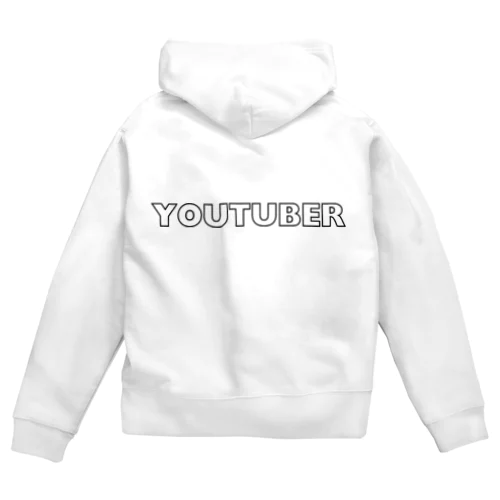 YouTuberロゴ Zip Hoodie