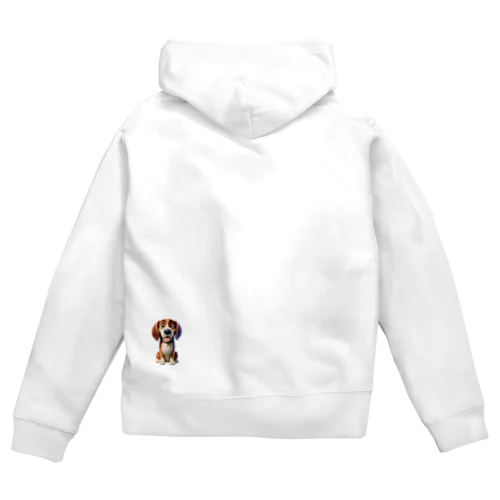 ビーグル犬のフックくん Zip Hoodie