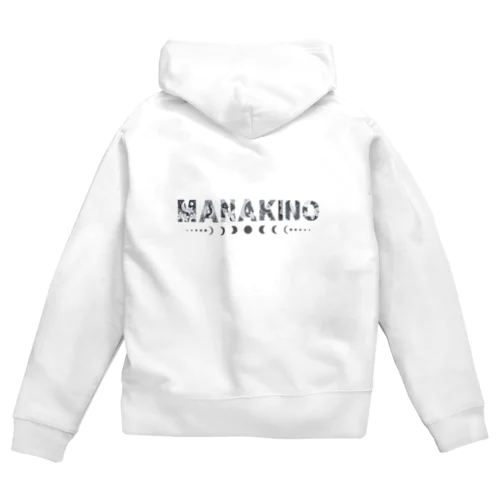 MANA KINO ロゴモノトーン｜MANA KINO Zip Hoodie