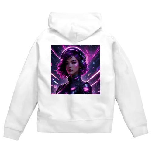 Orbiting Girl Zip Hoodie