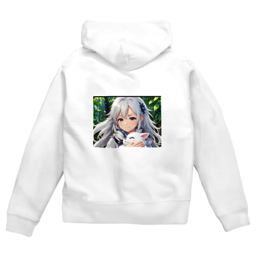 だっこされる神様 Zip Hoodie