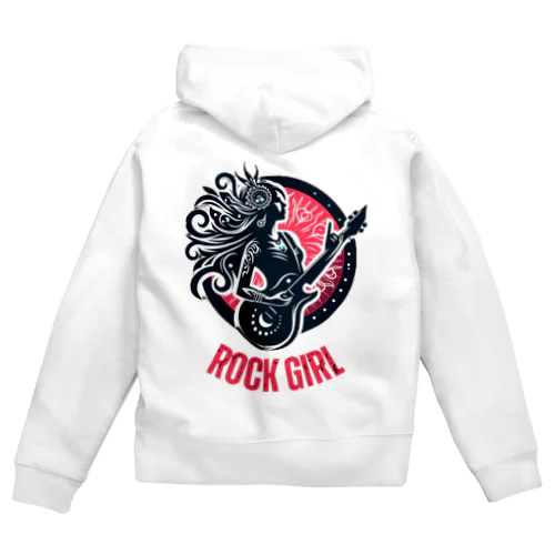 ROCK GIRL Zip Hoodie