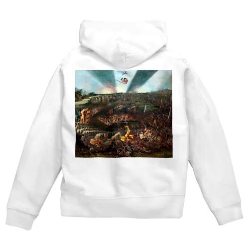 レーゲンスブルク近郊でのアヴァール人に対するカール大帝の勝利 / The Victory of Charlemagne over the Avars near Regensburg Zip Hoodie