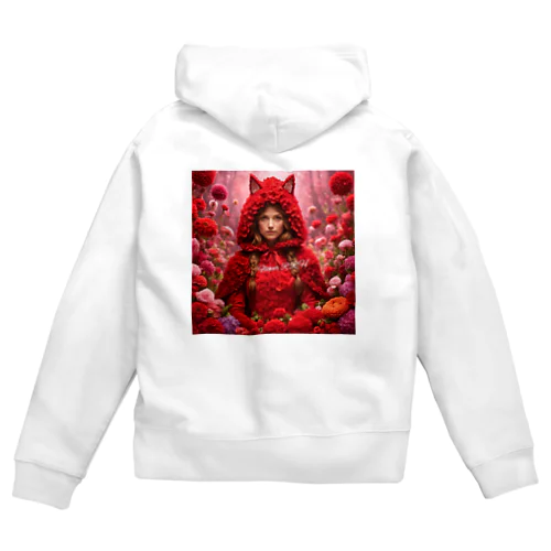 Flower R R H（フラワー・レッド ライディング フード） Zip Hoodie