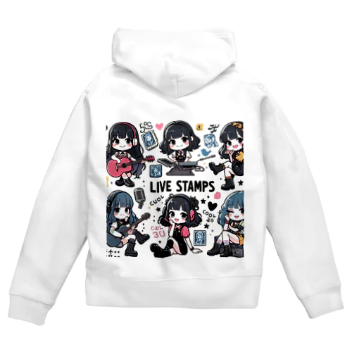 可愛い女の子 Zip Hoodie