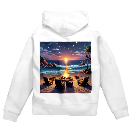 Shoreline Fire Relaxation Zip Hoodie