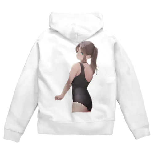 水着少女 Zip Hoodie