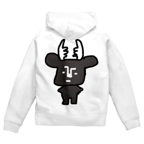 黒BUSHIKA Zip Hoodie