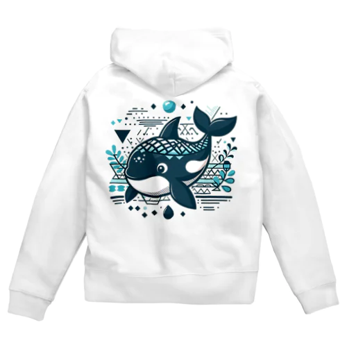 魚虎クン Zip Hoodie