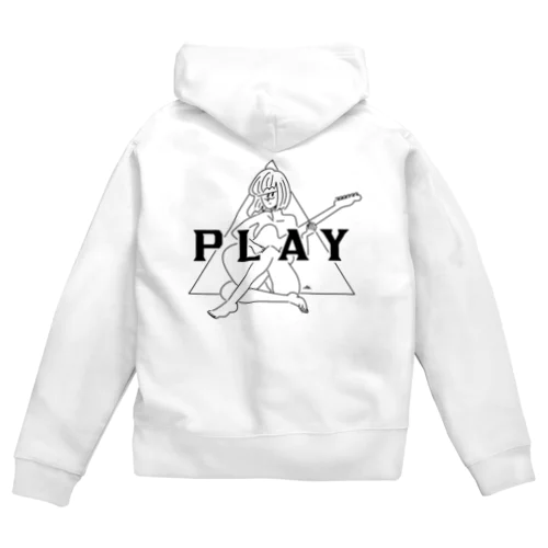 PLAY GIRL Zip Hoodie