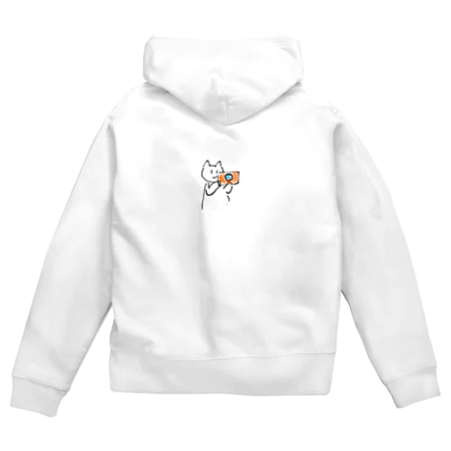 カメラニャン Zip Hoodie