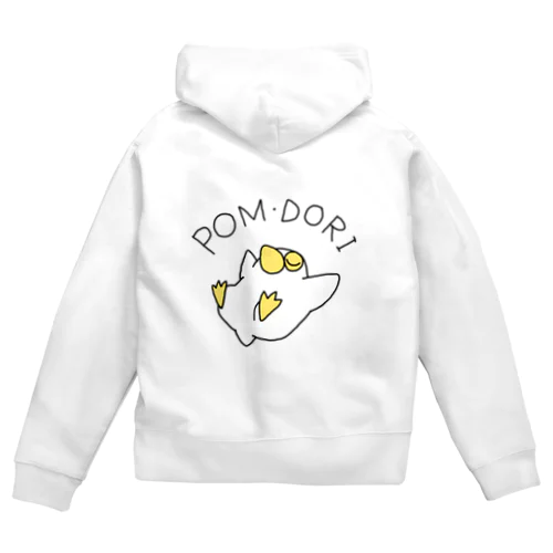 POM・DORI 影なし Zip Hoodie