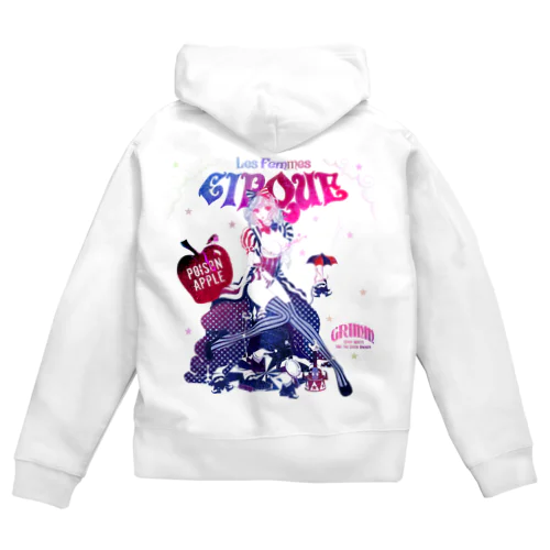 白雪姫と小人のサーカステント Zip Hoodie