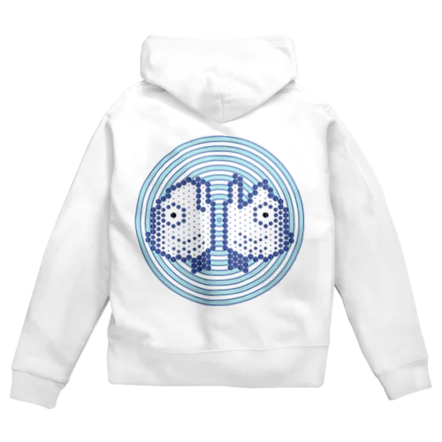 渦潮にあうん鰯の頭 Zip Hoodie