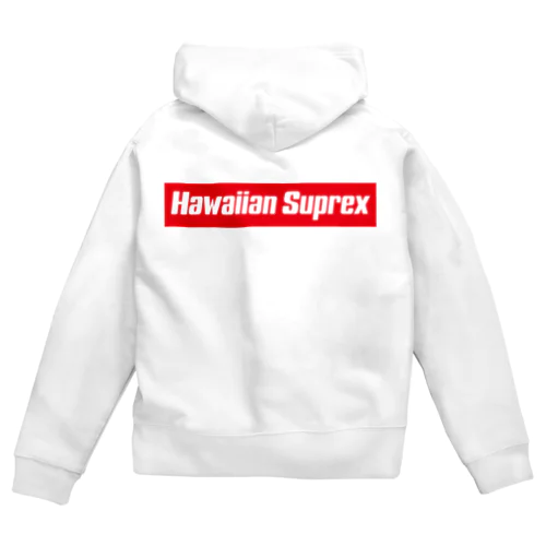 Hawaiian Suprex Box Logo Zip Hoodie