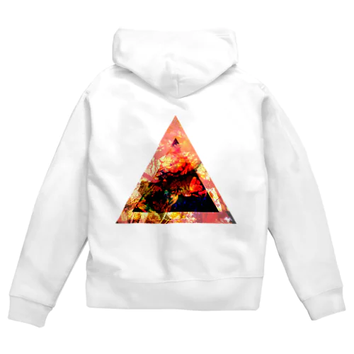 ▲3【三角形の穴】  Zip Hoodie