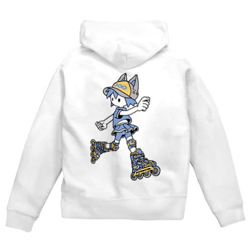 ローラーねこ Zip Hoodie