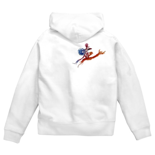 嘘 Zip Hoodie