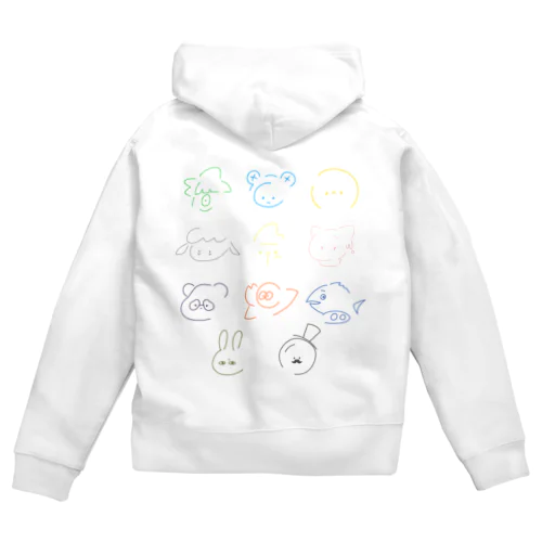 しんぷる大集合！（からふる） Zip Hoodie