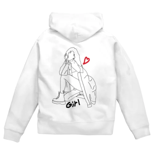 Mちゃんのおしゃれガール Zip Hoodie