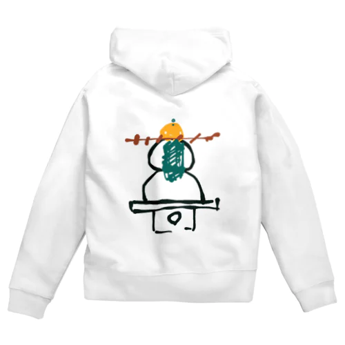 ミカンセイ カガミモチ Zip Hoodie