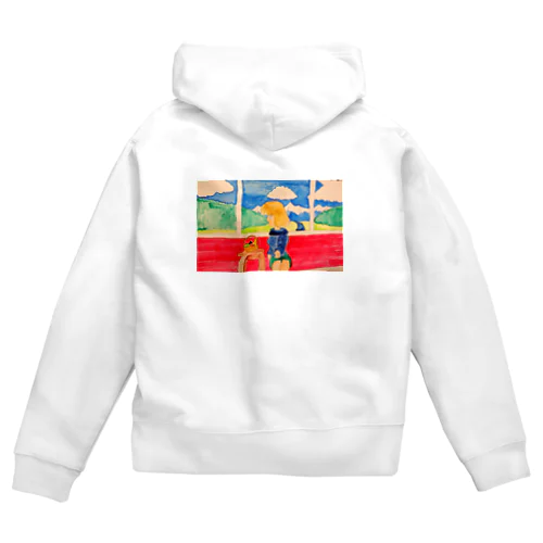 車窓からの風景 Zip Hoodie