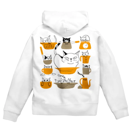 キッチンNeko Zip Hoodie