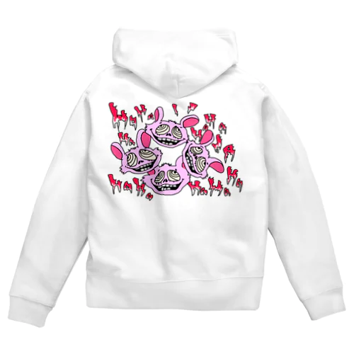 HAHA BROBBITS Zip Hoodie