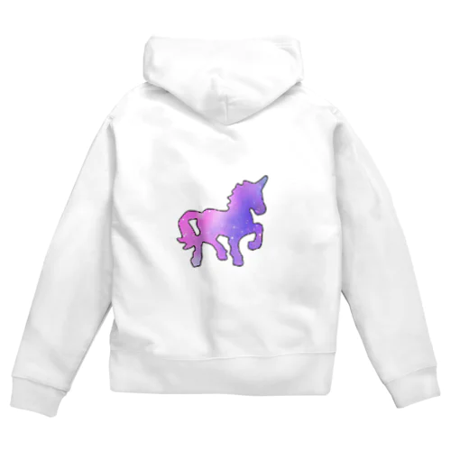 ギャラクシー ユニコーン Zip Hoodie