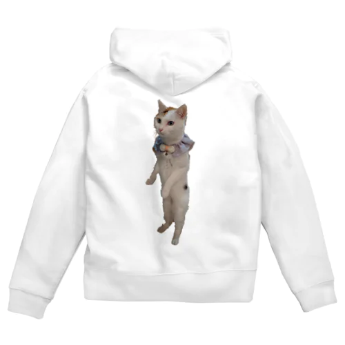 立ち猫華っち Zip Hoodie