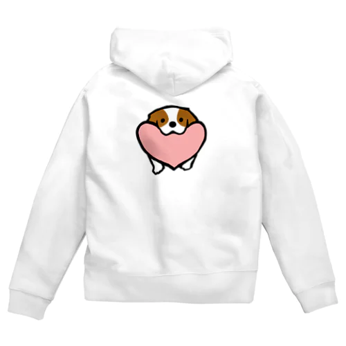 キャバリアハート（ブレンハイム） Zip Hoodie