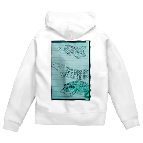 次男の絵 その1 Zip Hoodie