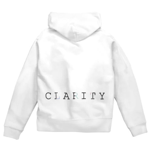 CLARITY　logo 2 Zip Hoodie