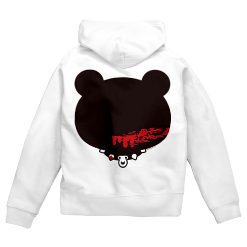 【各20点限定】いたずらぐまのグル〜ミ〜(＃18/1face/eyeless)  Zip Hoodie