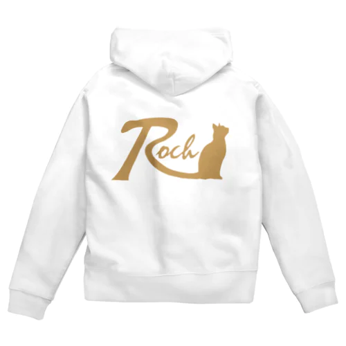 Rock cat Gold Zip Hoodie