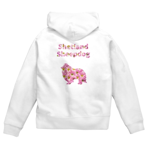 シェルティとデイジー Zip Hoodie