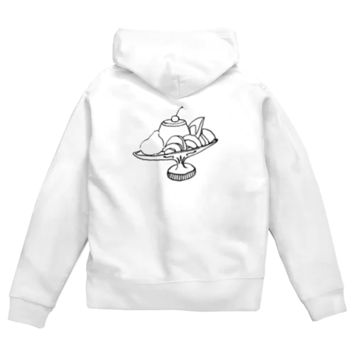 プリン・ア・ラ・モード　全透過 Zip Hoodie