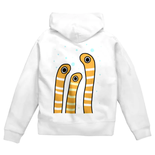 ニシキアナゴ【海のシリーズ】 Zip Hoodie