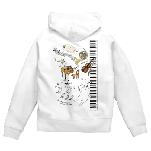 CatChips concert-鍵盤2 Zip Hoodie