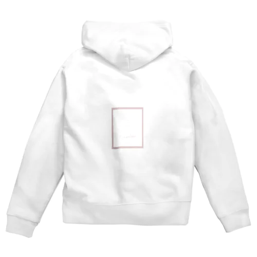 ピンクの線画🌷チューリップ Zip Hoodie